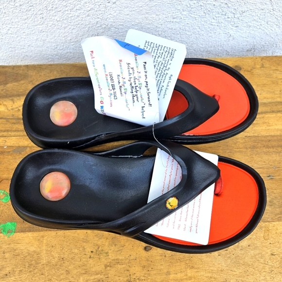 Hawaiian Jellys Ultra Comfort Kilauea Volcano Unisex  Sandals Men's 10 - Picture 11 of 15